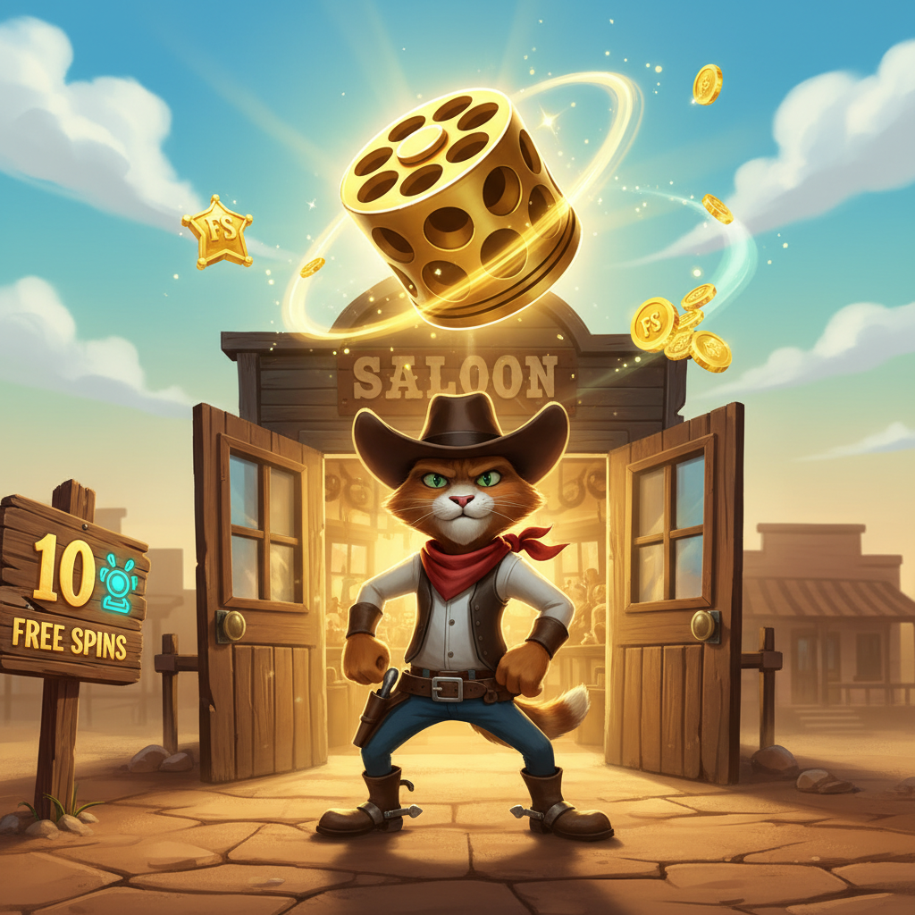 High Noon Saloon bonusronde in Le Cowboy slot met verhoogde kans op Revolver Cylinders en 10 free spins