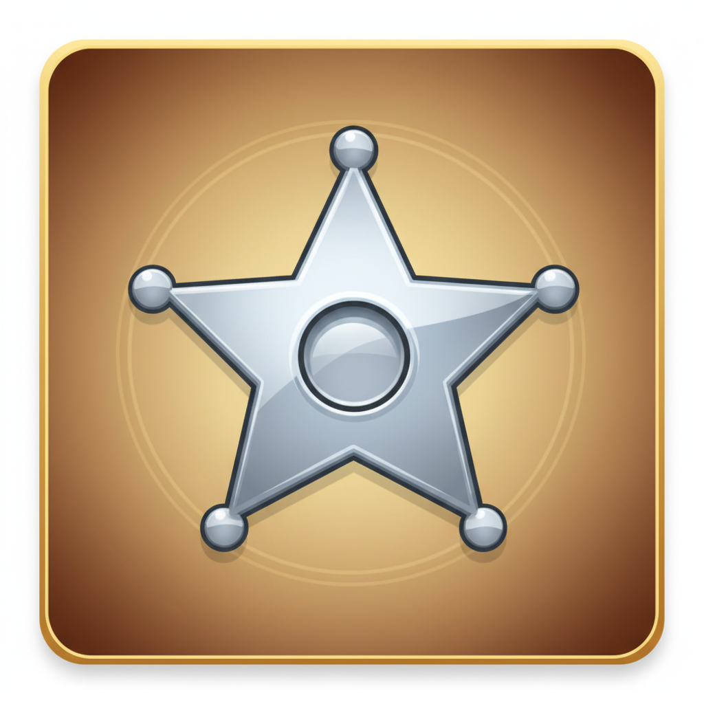 Sheriff Ster symbool uitbetaling