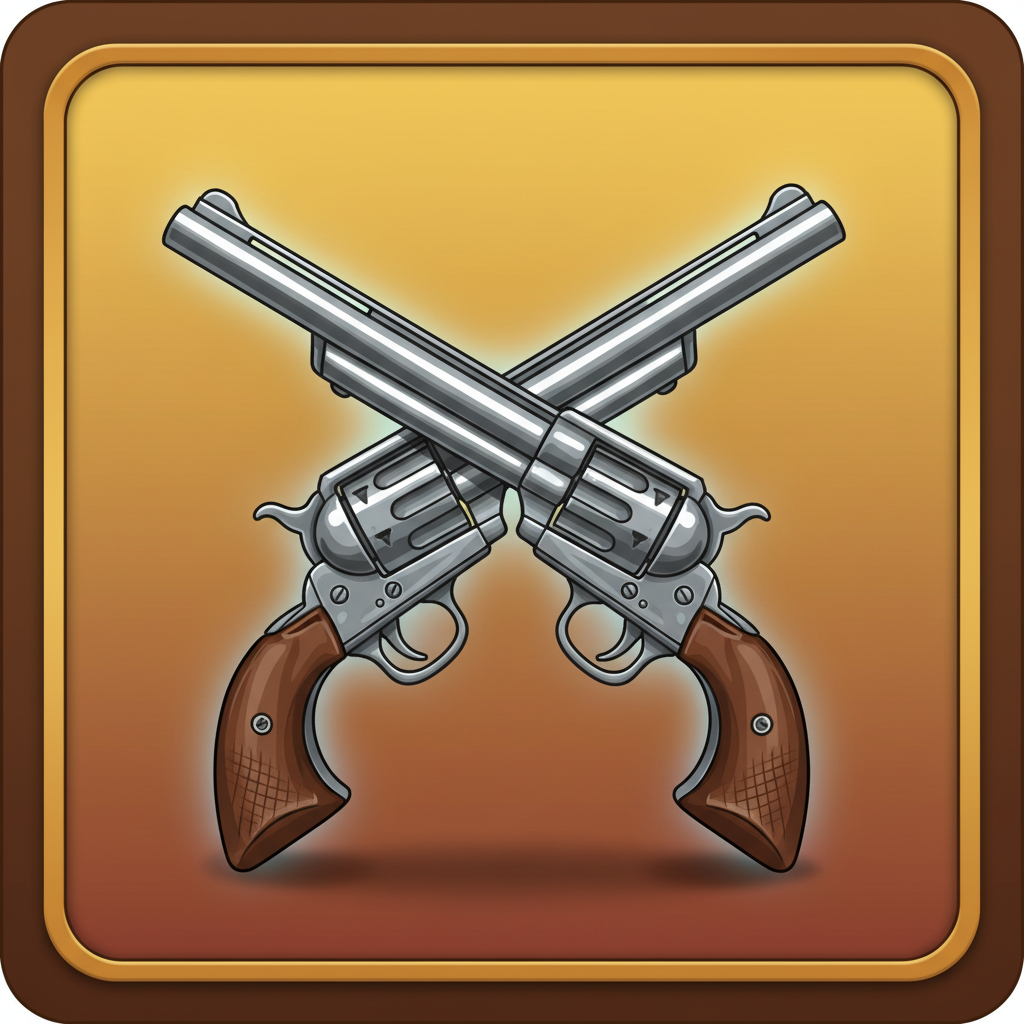 Gekruiste Pistolen in Le Cowboy - betaalt 200x maximum